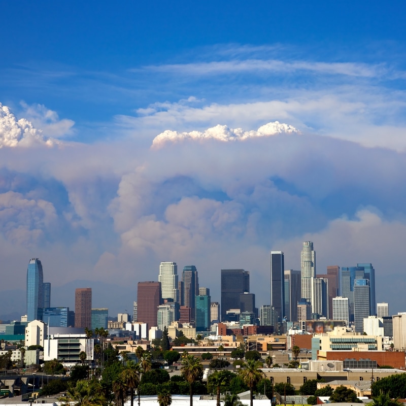 Post Wildfires smoke in LA