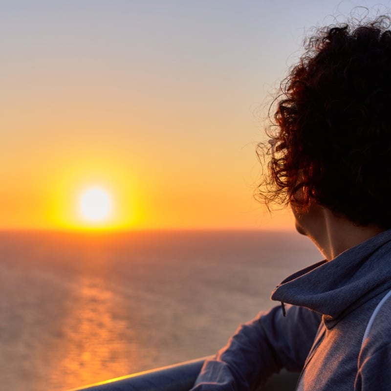 Sungazing for mental health