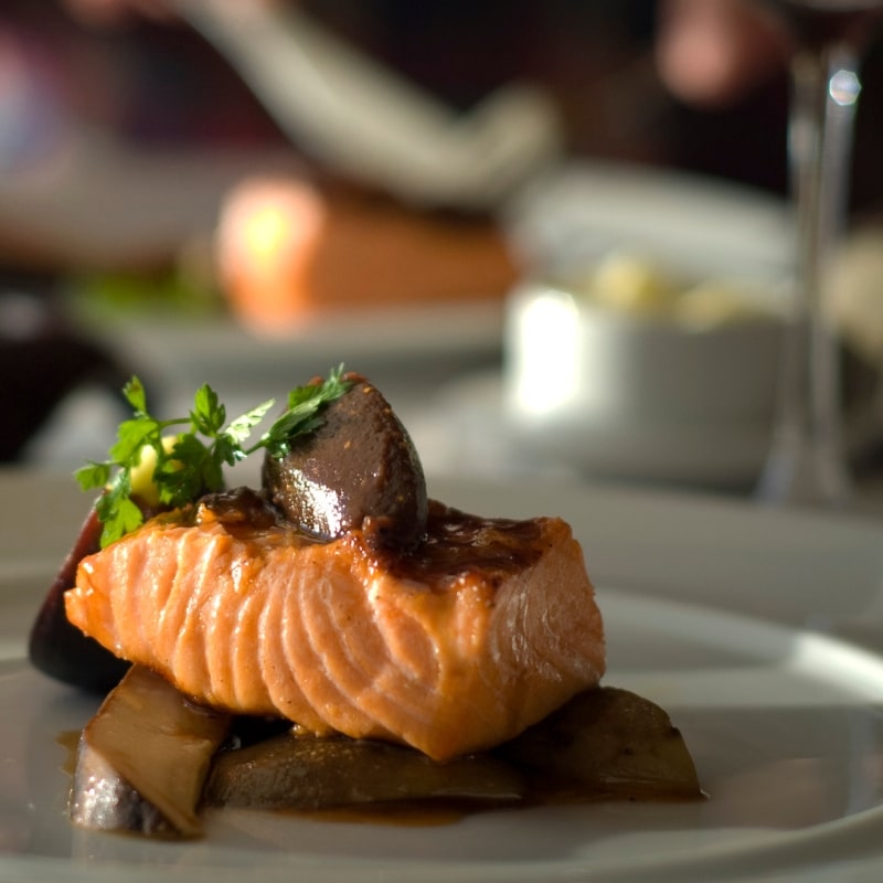 salmon dinner, Scientists Discover Hormone Treatment